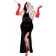 Fantasia Adulto Cruela Longo Luxo