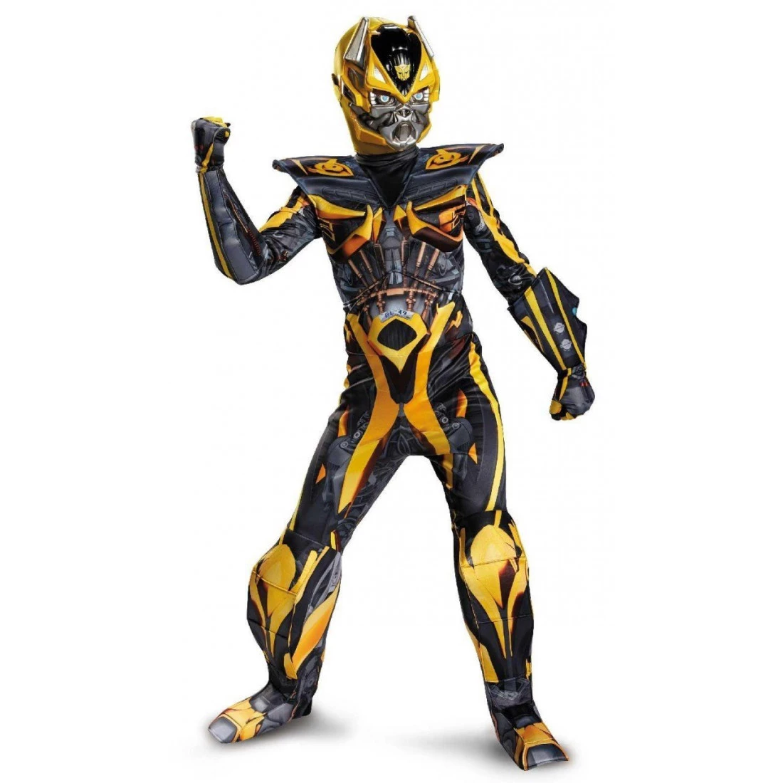 Fantasia Bumblebee Músculos Transformers Elite Infantil